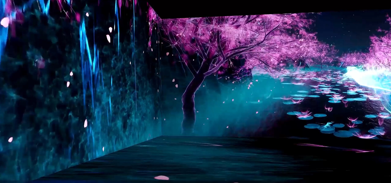 Customize your logo with interactive floor projectors